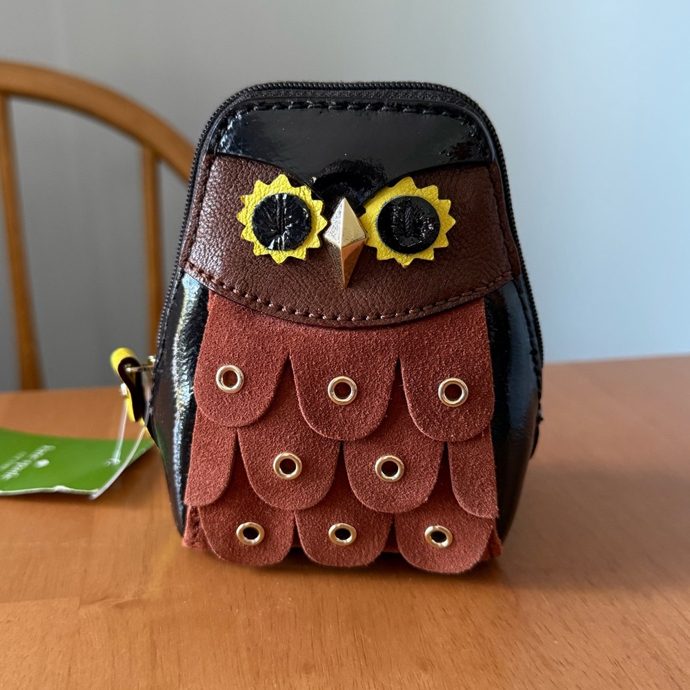 Kate Spade Maximillian Minerva Owl Coin Purse - Picture 1 of 3